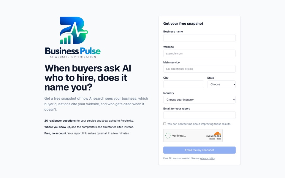 Home page of BusinessPulse
